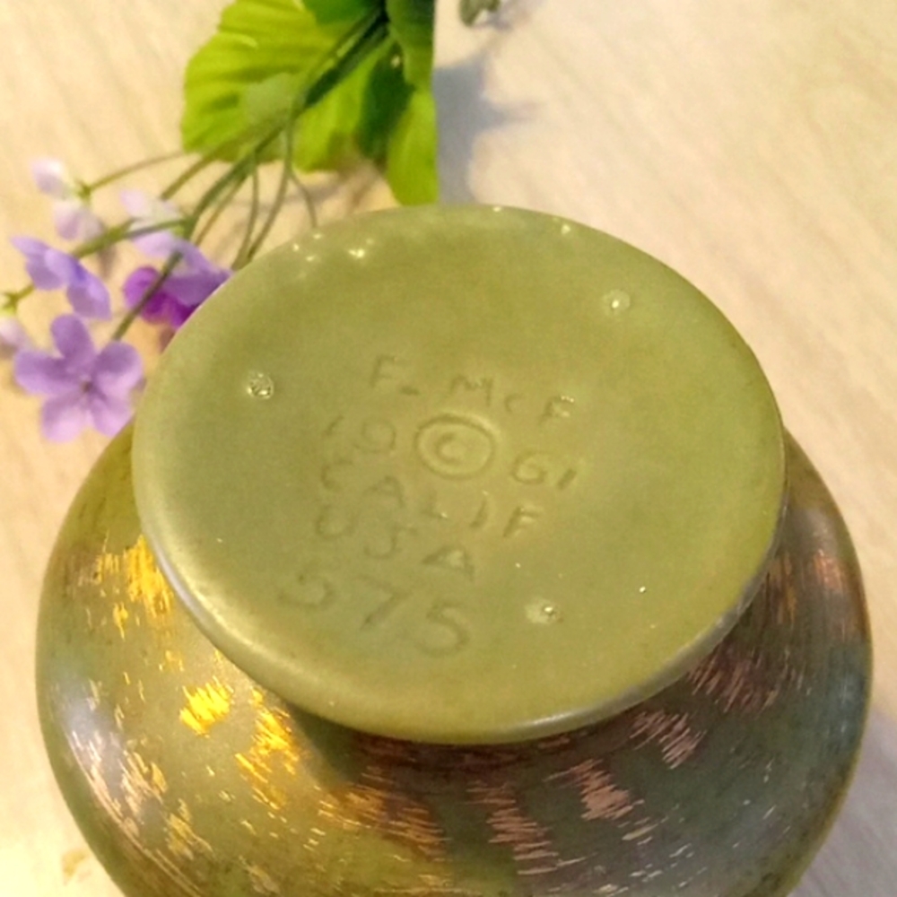 Artisan Bronze Vase - Picture 2 of 4